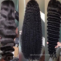 100% virgin brazilian 150 180 density HD lace front wigs highlight long human hair wigs for black women